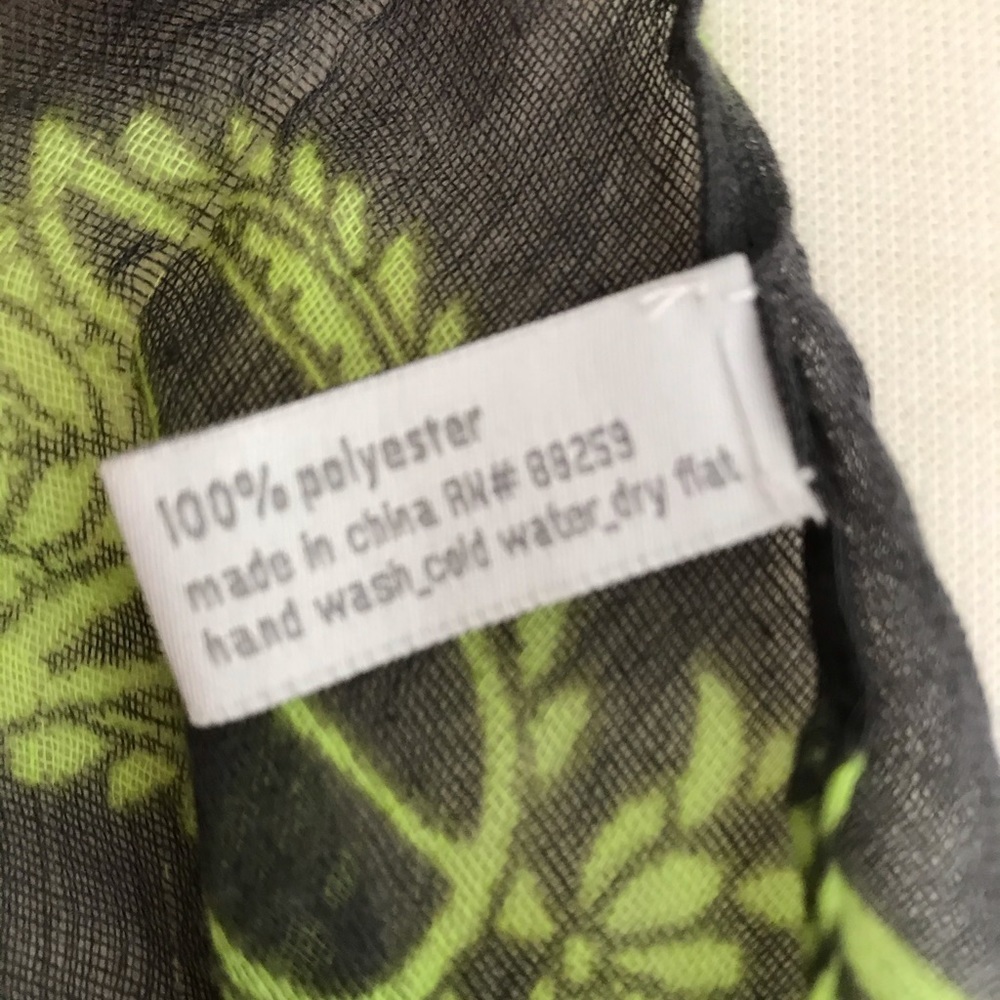 Green and Grey Scarf - Picture 3 of 3